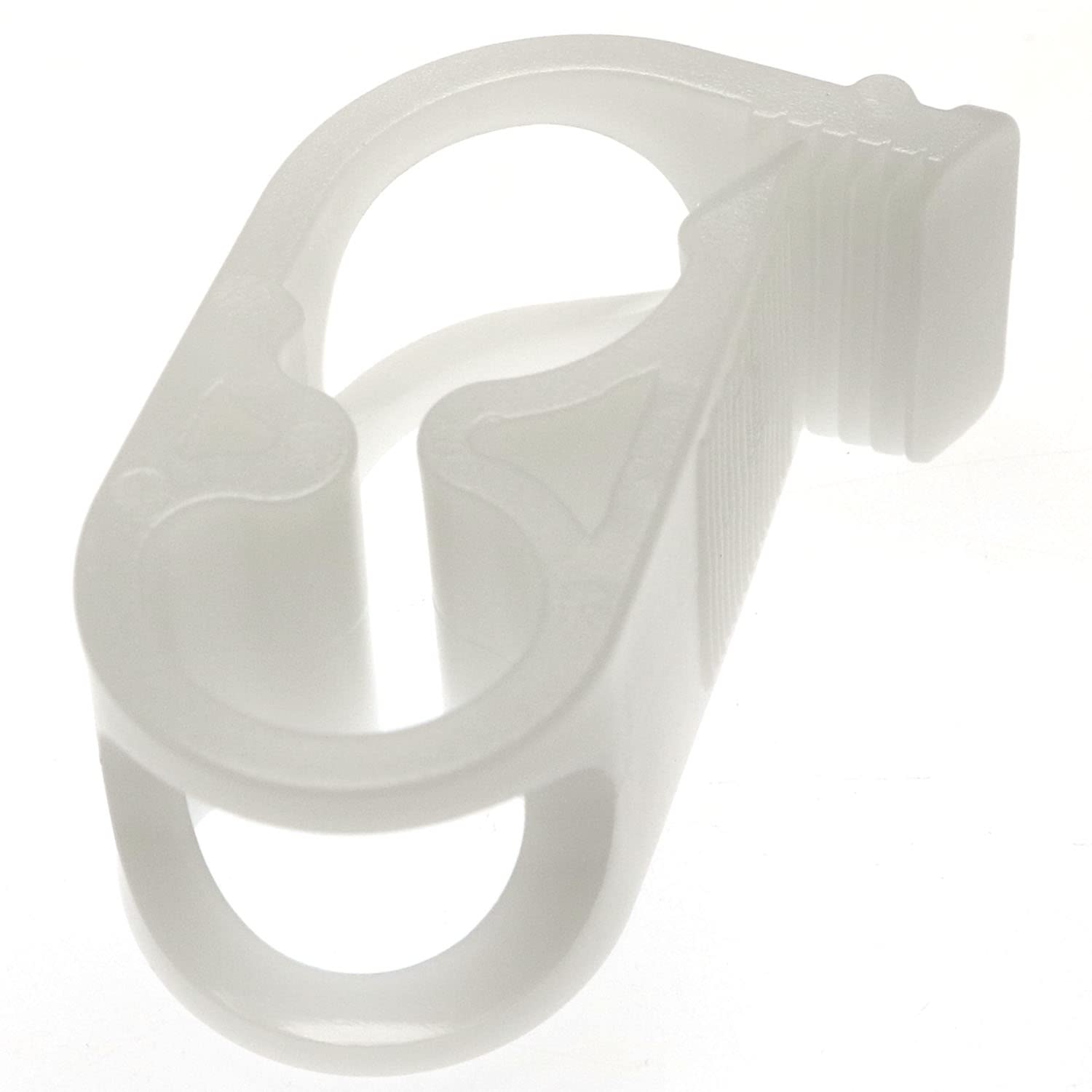 DGBRSM 2 Stück Rohrschellen – Verstellbar Für 1/2" Bis 3/4" Schläuche, Flusskontrolle, Weiß
