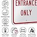 SmartSign 18 x 12 inch “No Exit - Entrance Only” Metal Sign, 63 mil Aluminum, 3M Laminated Engineer Grade Reflective Material, Red and White, Made in USA