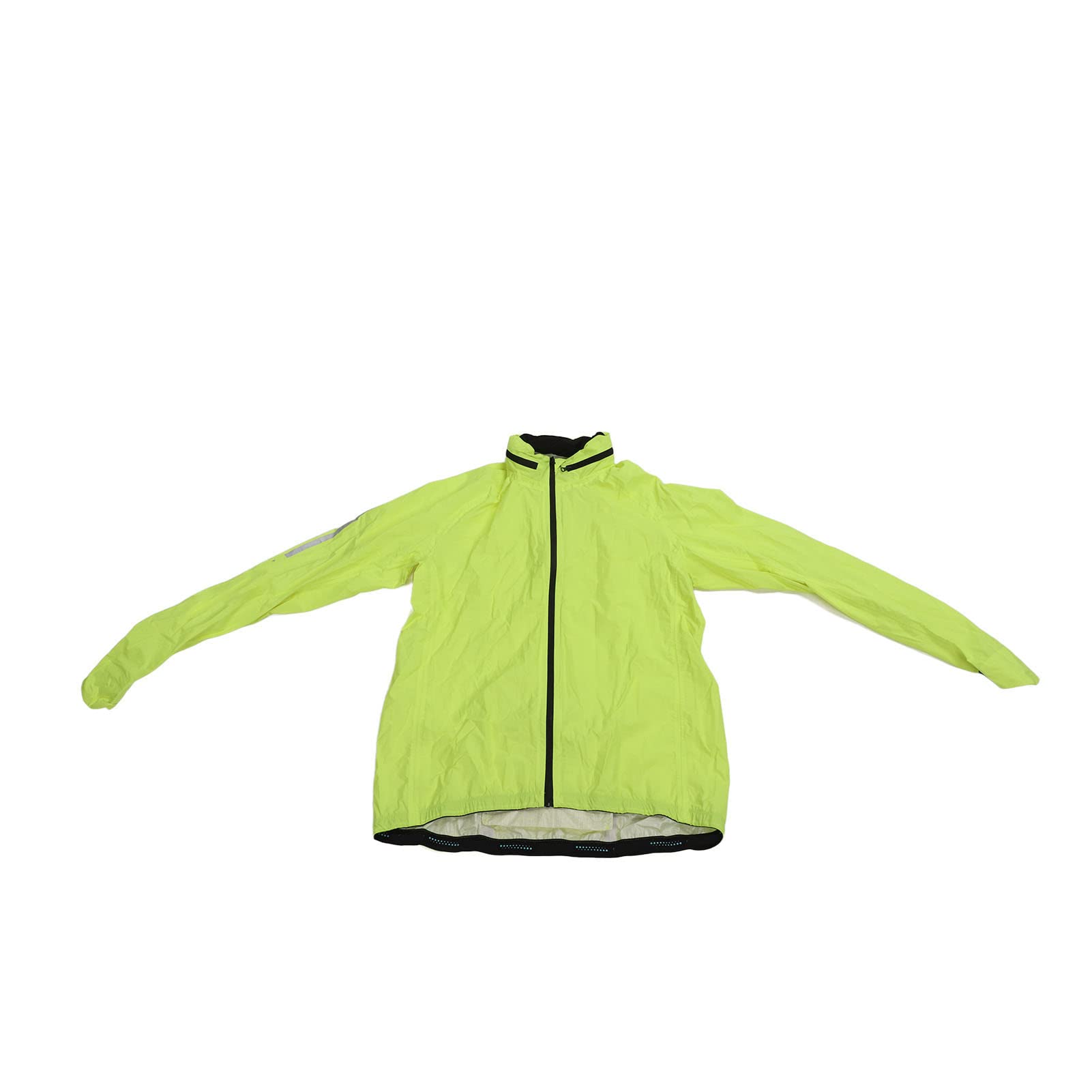 Dilwe Chubasquero, Chubasquero Ligero para Ciclismo, Impermeable y Transpirable, Amarillo Fluorescente para Hombres y Mujeres que Viajan Al Trabajo (XL)