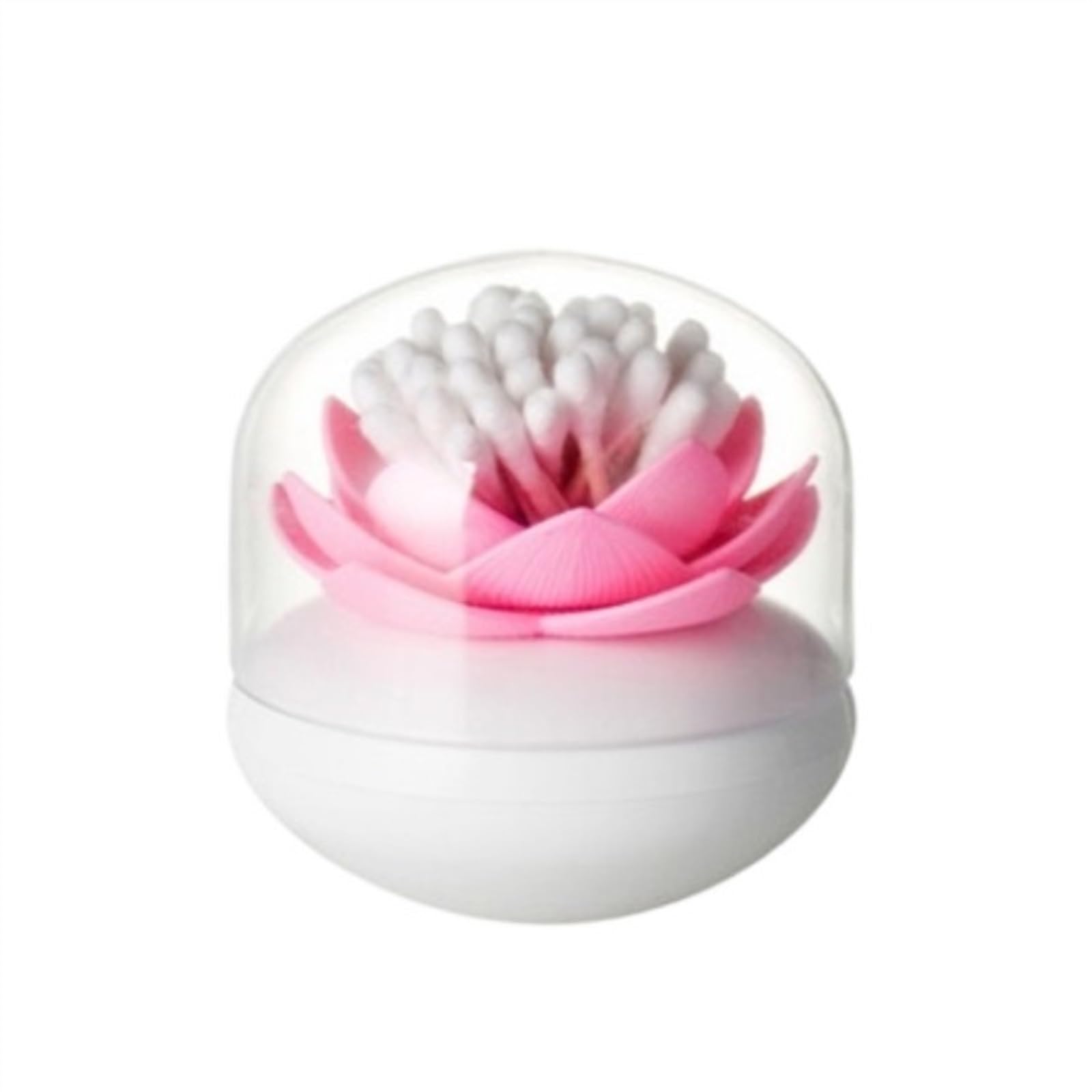 Wdwdw Pink Toothpicks Dispenser Toothpick Box Cotton Swab Flower Design Storage Container Storage Tube With Lid Holder