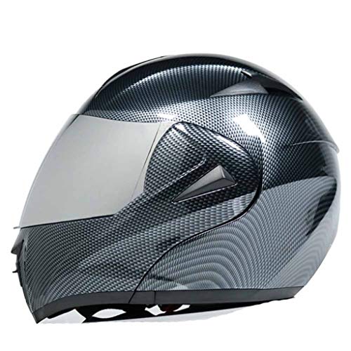 Doble Visera Abatible Frontal Cascos De Moto Cara Completa Moto Scooter Moto...
