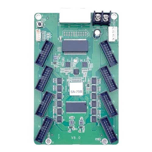 Mejora la tarjeta receptora LED 5A75B compatible con tarjeta de control síncrono de pantalla a todo color para centros comerciales y exposiciones