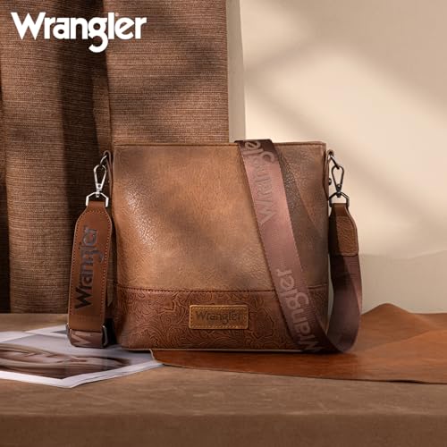 Image of Wrangler Crossbody Purses for Women Two Tone Crossbody Bags Women Purses and Handbags