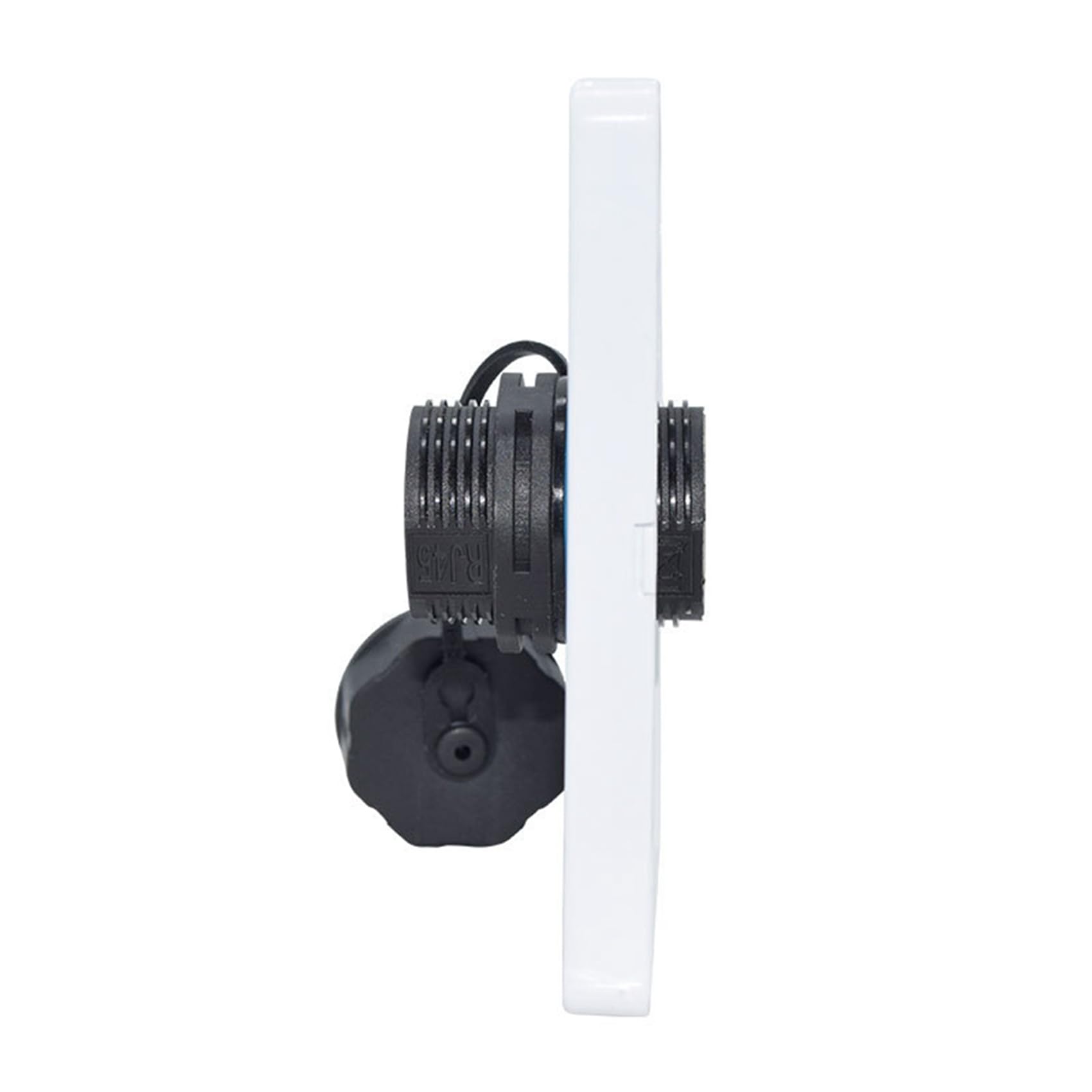 25 Pièces sur Panneau Connecteur Étanche RJ45 Connecteur de Câble Ethernet LAN Adaptateur Double Tête avec Capuchon Anti-Poussière