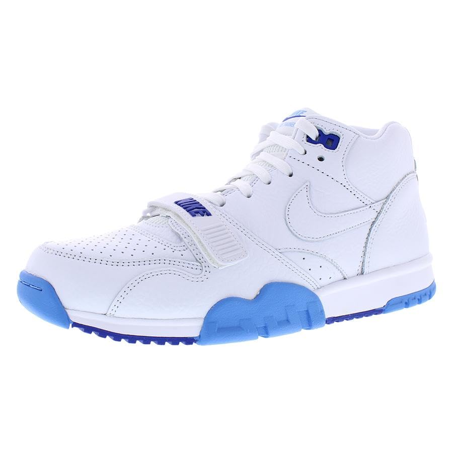 Image of Nike Mens Air Trainer 1 White /White-University Blue Size 9.5