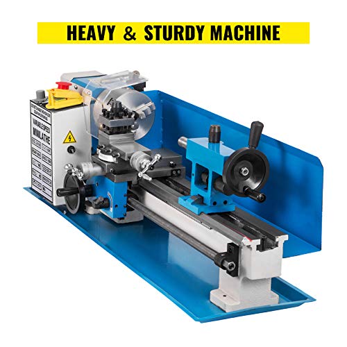 Mophorn Metal Lathe 7 x 12 Inch, Precision Mini Metal Lathe 2500 RPM 550W Variable Speed, Mini Lathe Precision Bench Top Metal Working Lathe for Various Types of Metal Turning