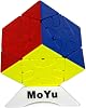 Oostifun MoYu MoFang JiaoShi Meilong HunYuan Cube HunYuan Skewb Puzzles Cube Multi Color with One Cube Tripod(Style-3)