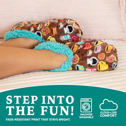 Image of Lazy One Fuzzy Slipper Socks for Women, Fleece House Slippers, Indoor Socks