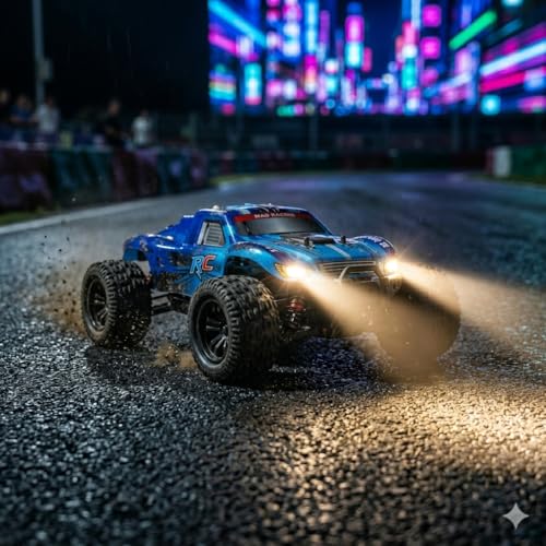 Image of High Performance RC Car for Boys and Adults Off Road Monster Truck Radio Controlled Fast Rechargeable RC Vehicle All Terrain Remote Control Racing Car