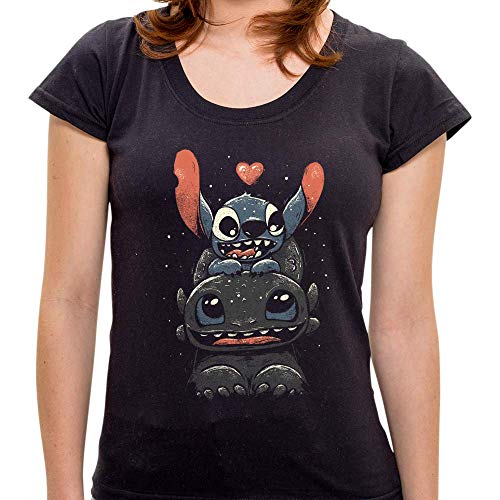 Camiseta Banguela E Stitch, Feminina, M