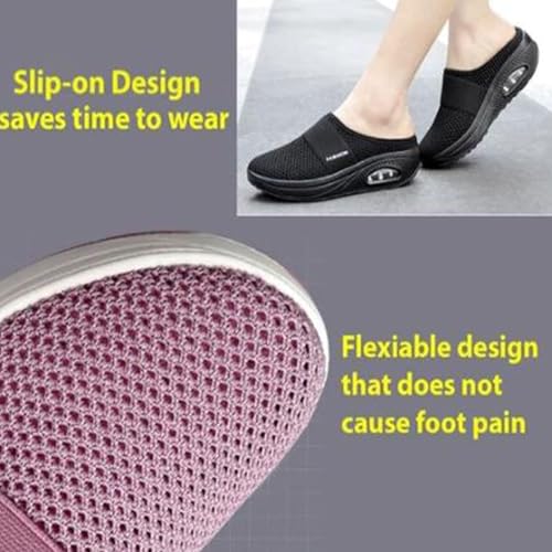 Summer cool breathable women's sandals slippers one-step fitness shoes arch support orthopedic diabetic slippers comfortable orthopedic shoes2