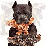 ChienBox 2 Pack Indestructible Dog Toys for Aggressive Chewers: Ultra-Dense Nylon, Bacon Flavor Chew Bones, Heavy Duty Tough Toys for Large Dogs