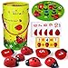 Toyssa Jouet Montessori Mathématiques pour Enfants 3 4 5 Ans Coccinelle Jouet Compter Jeux Éducatif en Bois Jouet de Maternelle Cadeau pour Garçons Filles