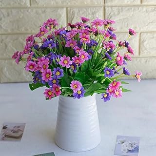 Bluelans 1 Bouquet Artificial Flowers Plant Daisy Simulation Wedding Party Home Decor