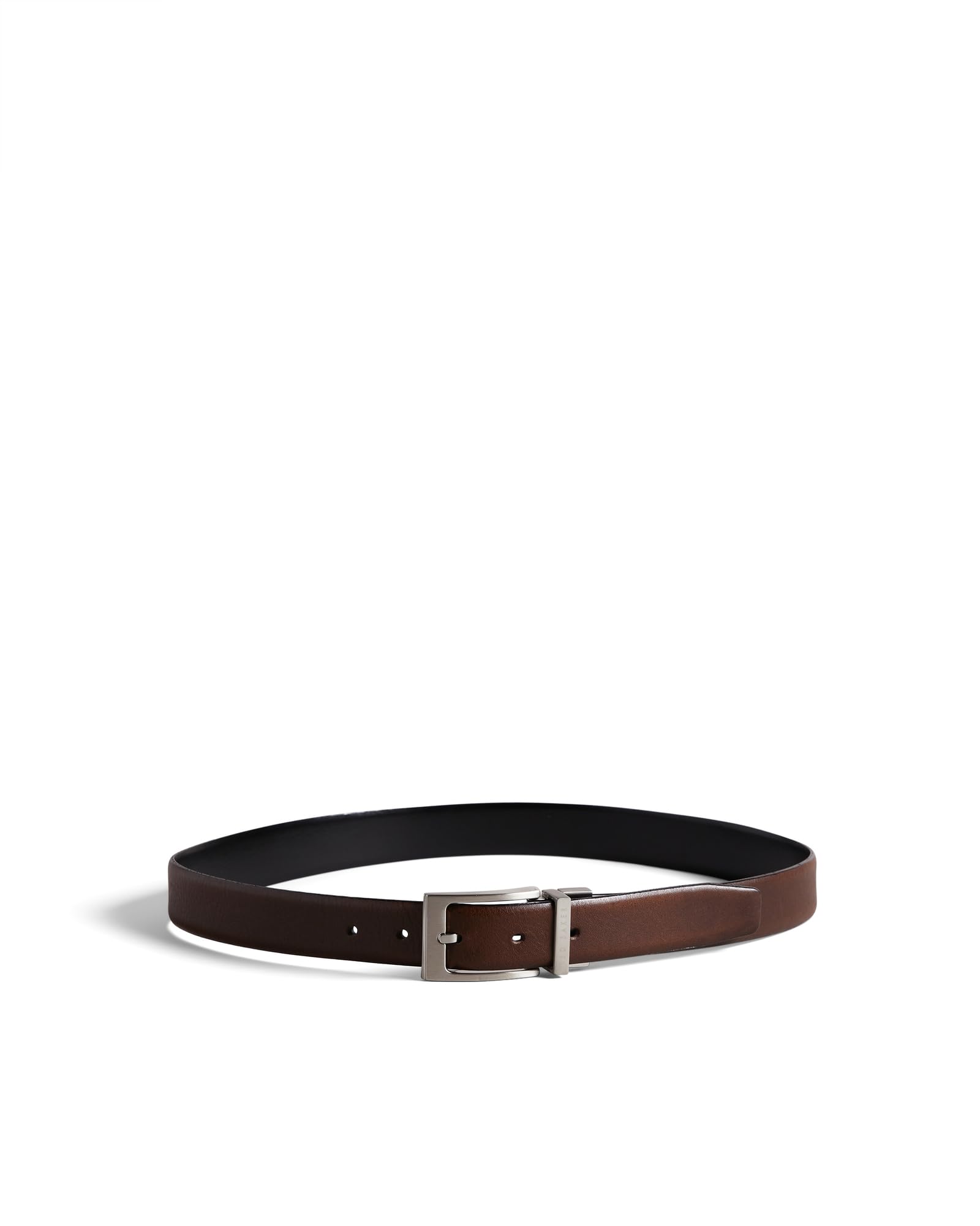 Ted Baker Men's Chocolate Karmer Reversible Leather Belt, 32