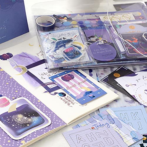 Adesivos de materiais de scrapbook kawaii - Kit de diário de fita de papel japonês DIY para meninas