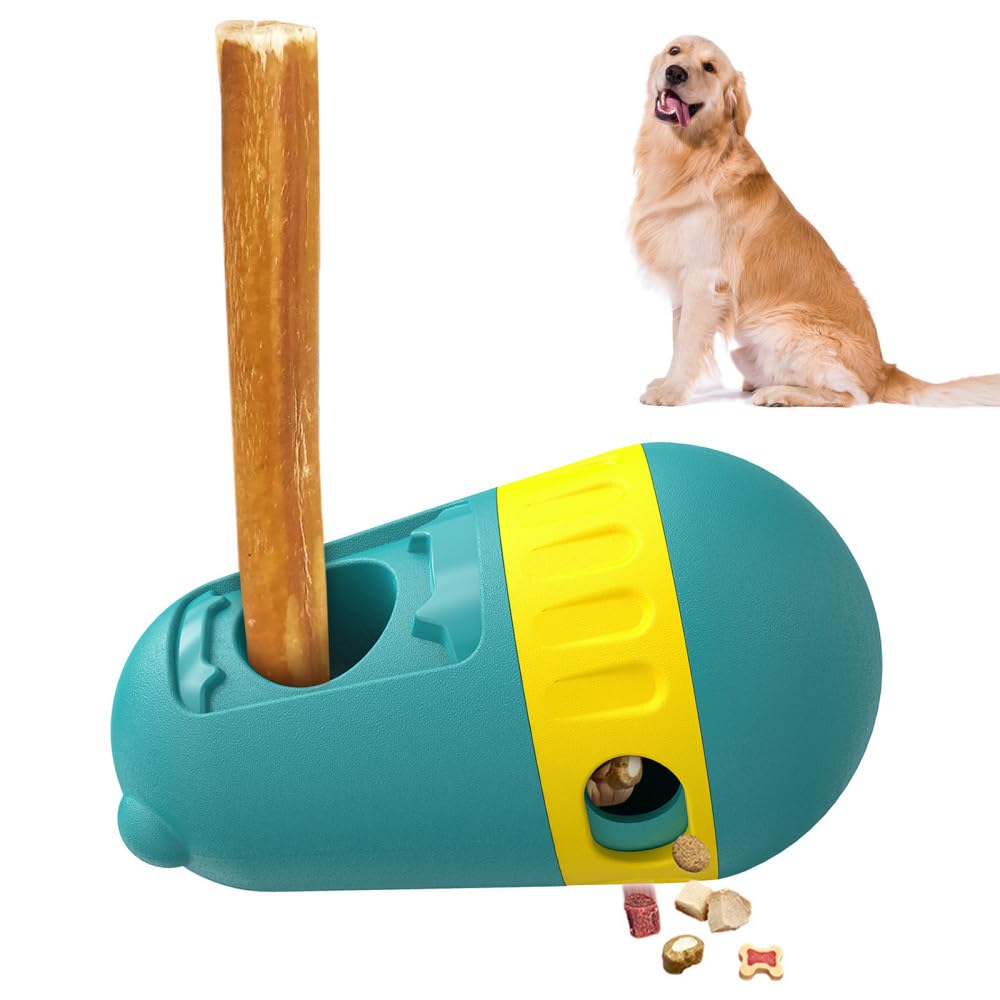 BDKMMS Dog Bully Stick Holder, Pet Chew Toy Holder with Slow Food Hole Puppy Bone Fixing Device for Small Medium and Large Dogs