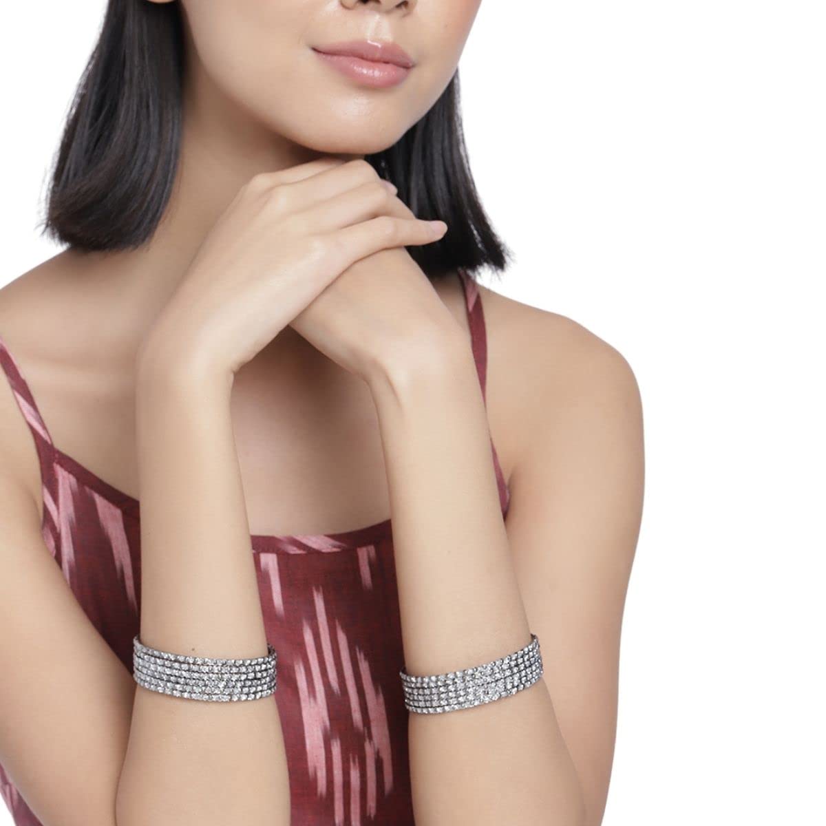 Set of 12 Silver Plated Bangles, Gift for Karwachauth