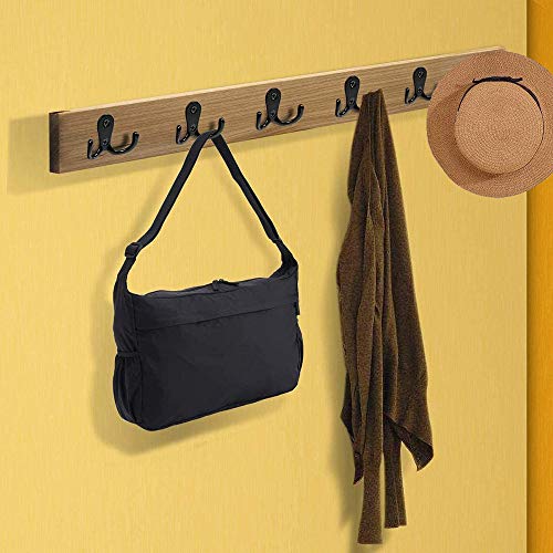 Hys winkel 8 stuks dubbele prong gewaad haken dubbele kaphaken metalen kapstokken met schroeven voor keuken badkamer… - Image 4