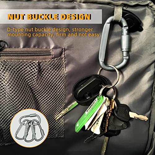 Jawflew Carabiner Clip, Aluminum DRing Locking Carabiner, Heavy Duty