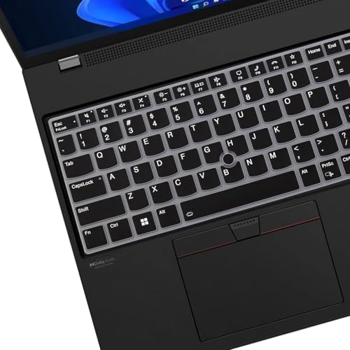 Image of RAYA Silicone Keyboard Cover for Lenovo Thinkpad E16 Thinkpad L16 Thinkpad T16 (Gen2 /Gen3) Thinkpad P16 (Gen2 /Gen3) Keyboard Protector (Black)