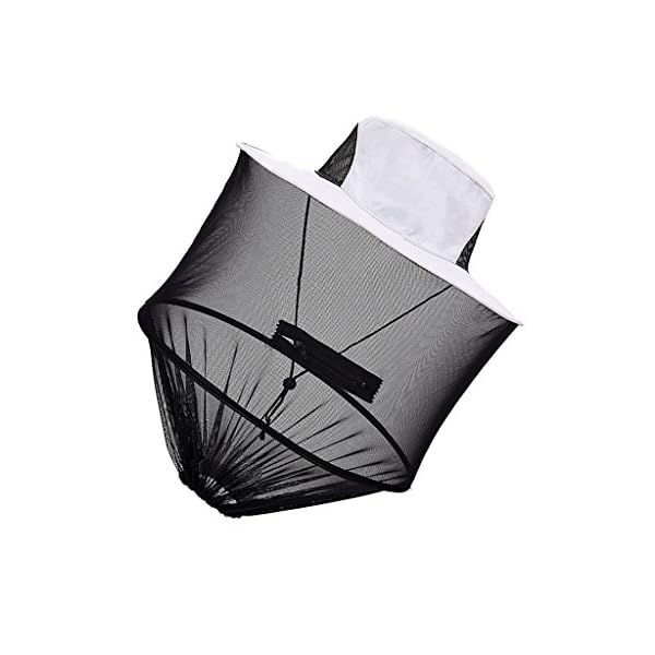 great blue productions inc. Unisex-Adult Imkerhut Anglerhut für Bienenschutz Moskitoschutz, hellgrau, 1pcs – Bild 5