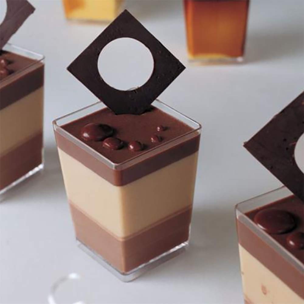 Martellato 100 Piece Cubic Small Glass, 100 ml, Transparent