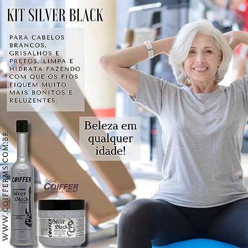 KIT CLIENTE SILVER BLACK COIFFER(2 UNIDADES), TB, COIFFER