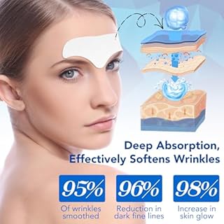 16 Cerotti Antirughe Per Il Viso Per La Notte Per Levigare Le Linee Sottili E Il Trattamento Delle Rughe Della Fronte, Idratante E Anti-Invecchiamento, Con Collagene, Aloe, Per Il Lifting