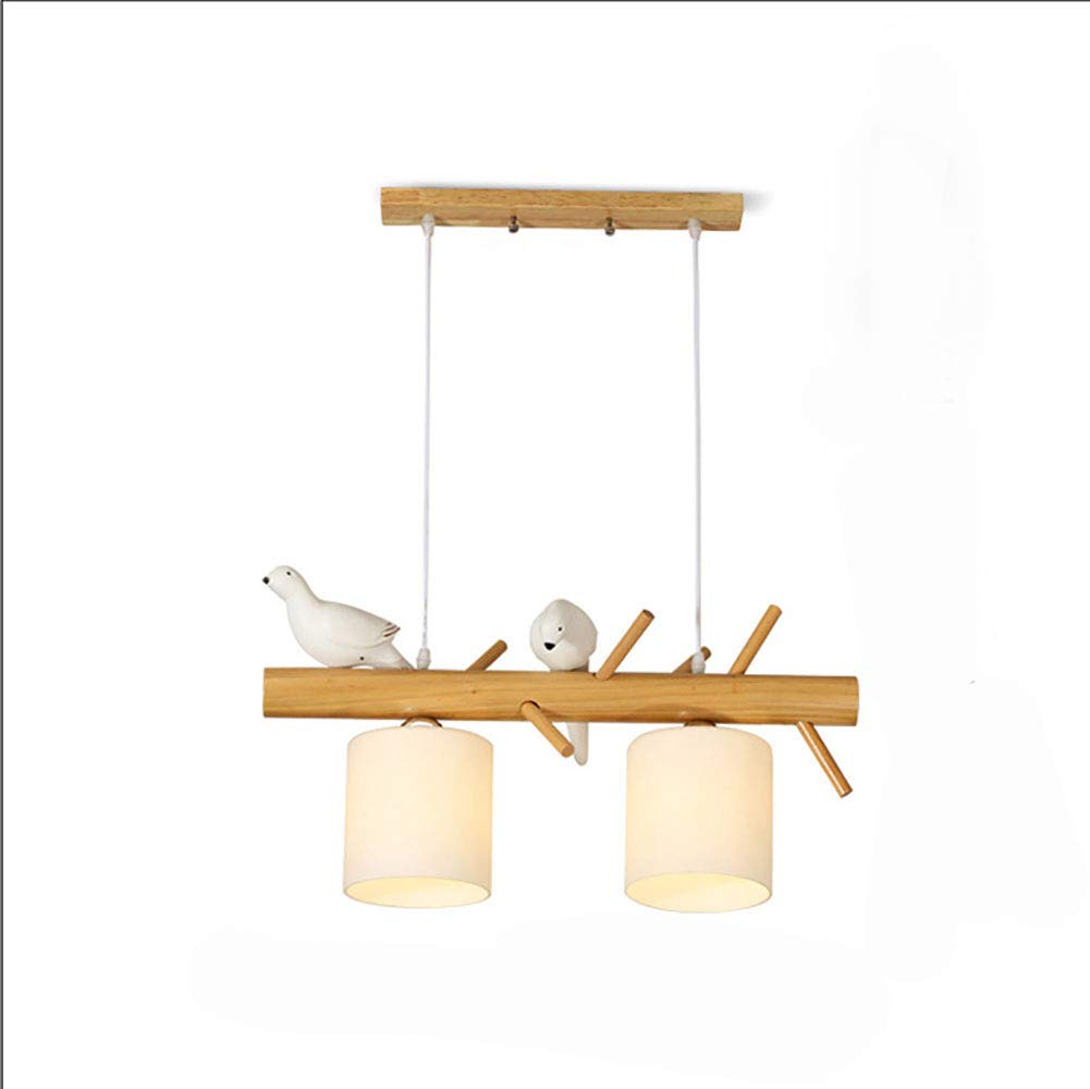 CSXSXAUO Modern Simplicity Chandelier Lighting Wooden Pendant Rural Farmhouse Fixture for Home Living Room Kitchen-3 Lights 80x20cm(31x8inch) It's so kind of you