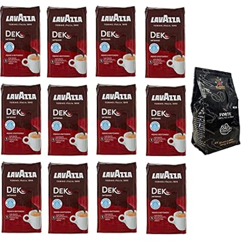 12x LAVAZZA DEK Intenso Entkoffeiniert Kaffee 250g gemahlen Italienisch Espresso Cover