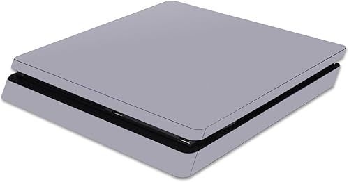 MightySkins Skin compatible con Sony PS4 Slim Console - Gris sólido Funda protectora de vinilo duradera y única Fácil de aplicar, quitar y cambiar