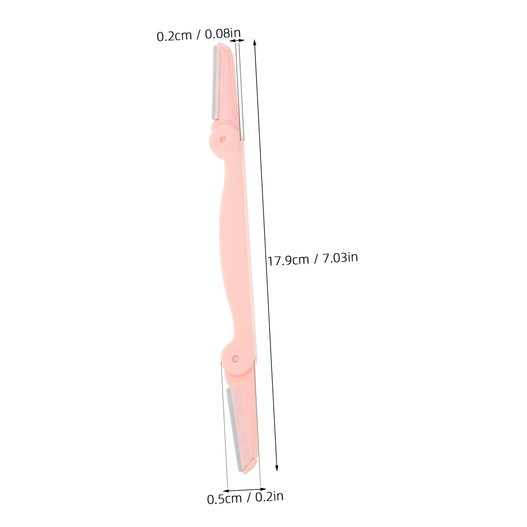 MUSISALY 3 Stainless Steel Eyebrow Razor Set Portable Trimmer for Women Double-Headed Abs Steel Material Easy to Clean Travel-Friendly Makeup Tool