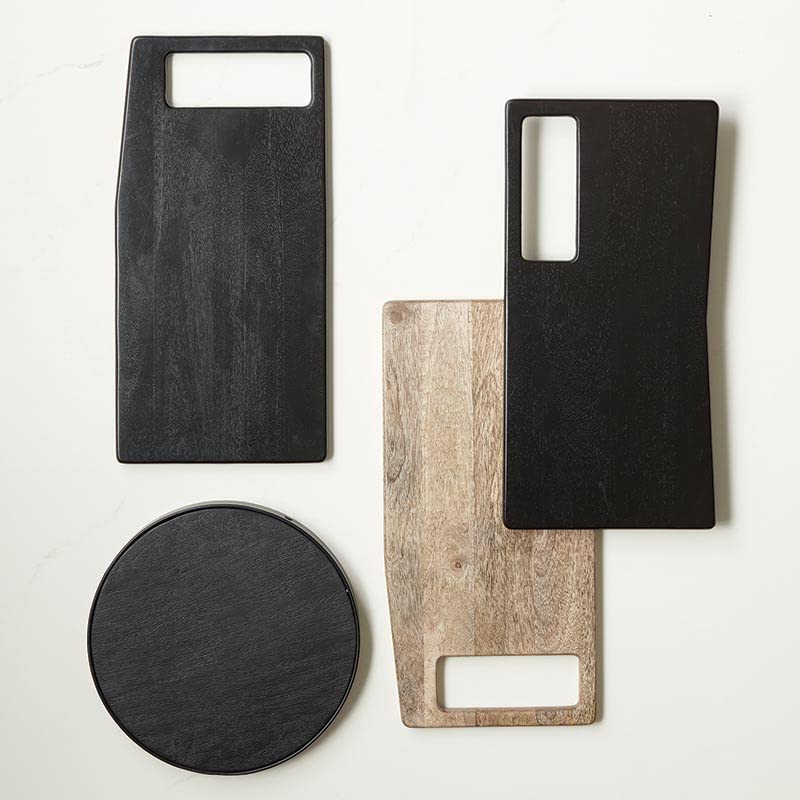 Tabla de Cortar y Bandeja para Servir de Madera de Mango Santa Barbara Design Studio, con Mango Superior, Acabado Natural miniatura 3