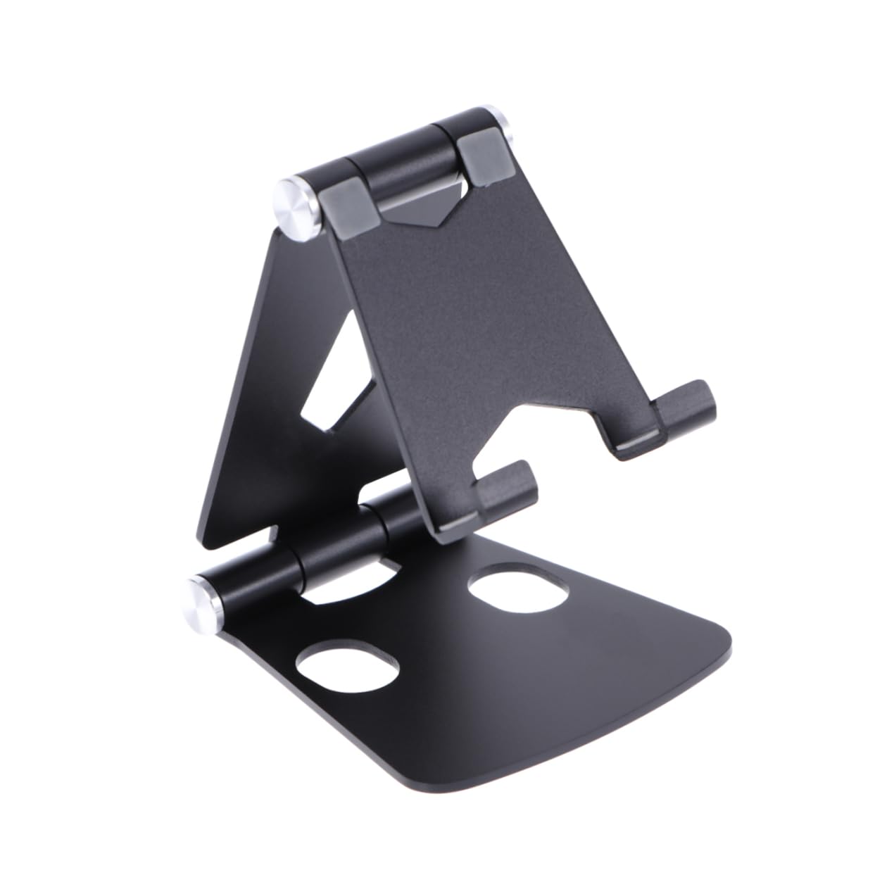 Tofficu Handyhalterung Aus Aluminiumlegierung Faltbare Desktop-ständer Lazy Double Folding Bracket Für Tablet Tragbar Und Stabil Geeignet Für Büro Und Wohnzimmer