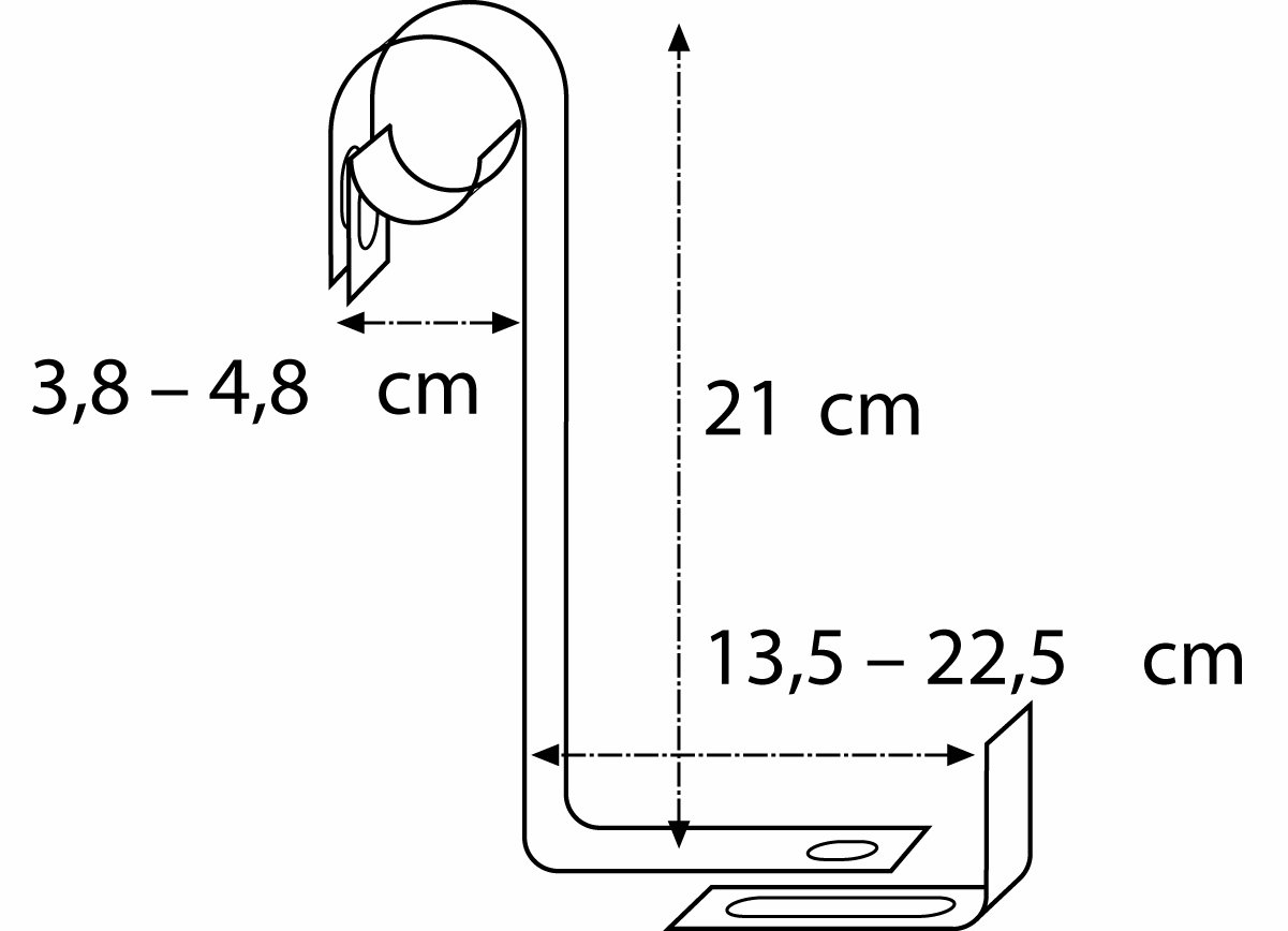 Alba Krapf Blumenkastenhalter Satz verz. Blumenkasten-Halter (RR-2V), Silber