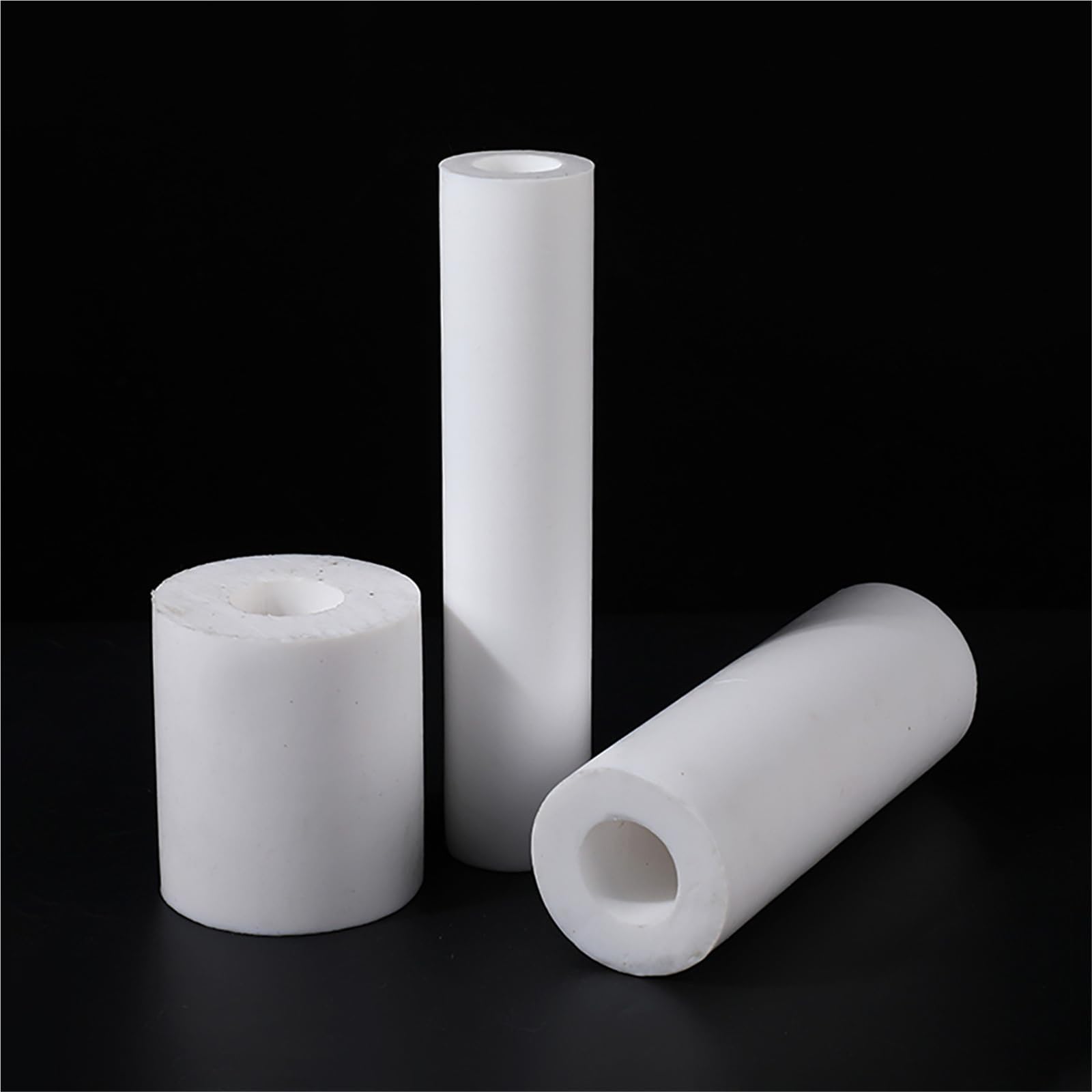 PTFE Tubo Tubo de casquillo de politetrafluoroetileno con varilla hueca | L500mm OD10-25mm ID5-20mm(OD20mm x ID8mm)