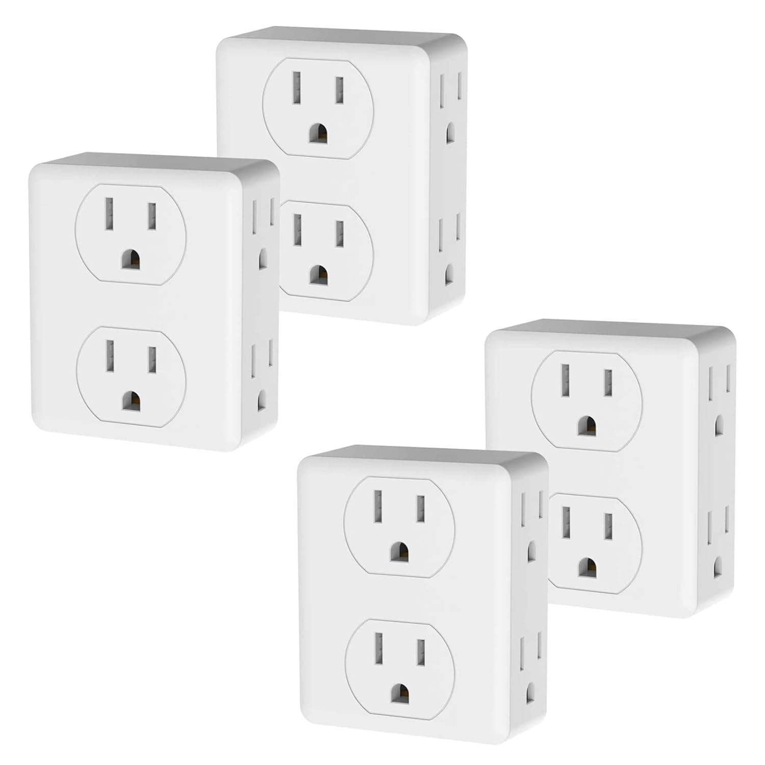 Outlet Extender, HICITY Multi Plug Outlet with 6 Electrical Outlets