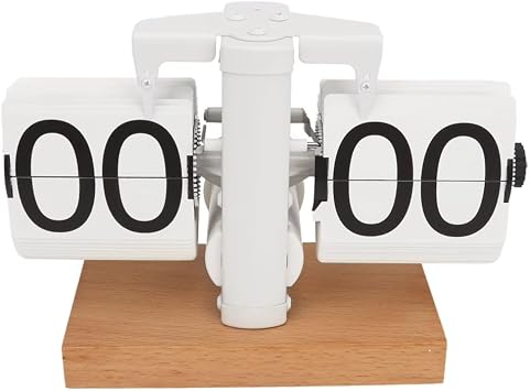 Automatic Flip Digital Clock, Automatic Flip Desk Clock, Flip Clock, Minimalist Vintage Automatic Flip Table Clock for Home Office