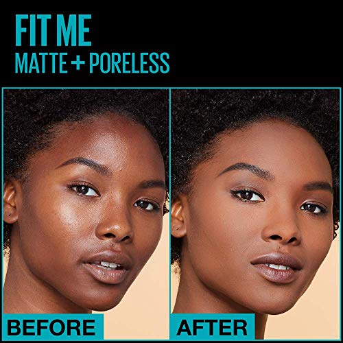 Maybelline Fit Me Matte + Poreless Liquid Foundation Makeup, Mocha, 1 Fl. Oz. #TOP4