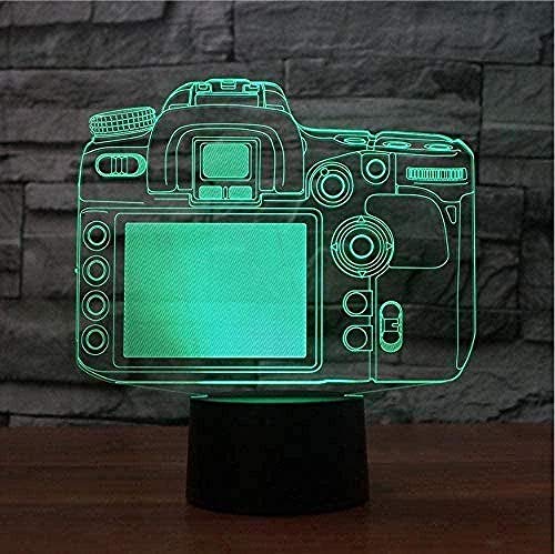 3D Nachtlicht Spiegelreflexkamera Farbwechsel Acryl Led Leuchtet Usb-Ladegerät Kindertischlampe,Nachttisch Und Schreibtisch,Zur