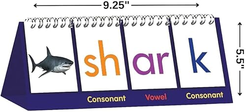 Miniatura 3 de Libro giratorio de ortografía Digraph  1 juego incluye consonantes simples y vocales cortas  Actividades educativas y de aprendizaje para niños