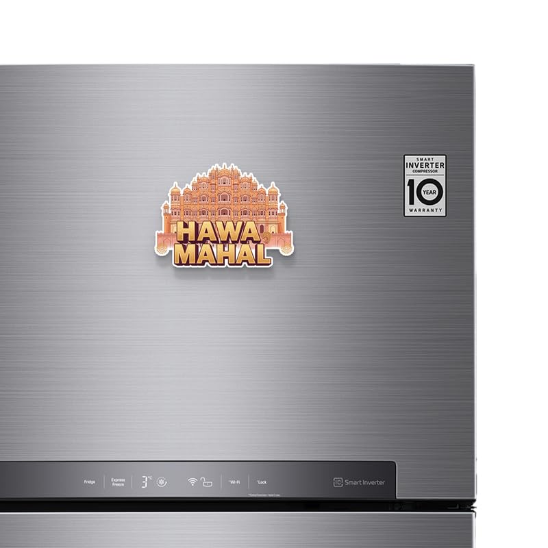 Image of Hawa Mahal Fridge Magnets, Glossy Finish, Stylish Magnet for Fridge, Wardrobe & Metal Surfaces