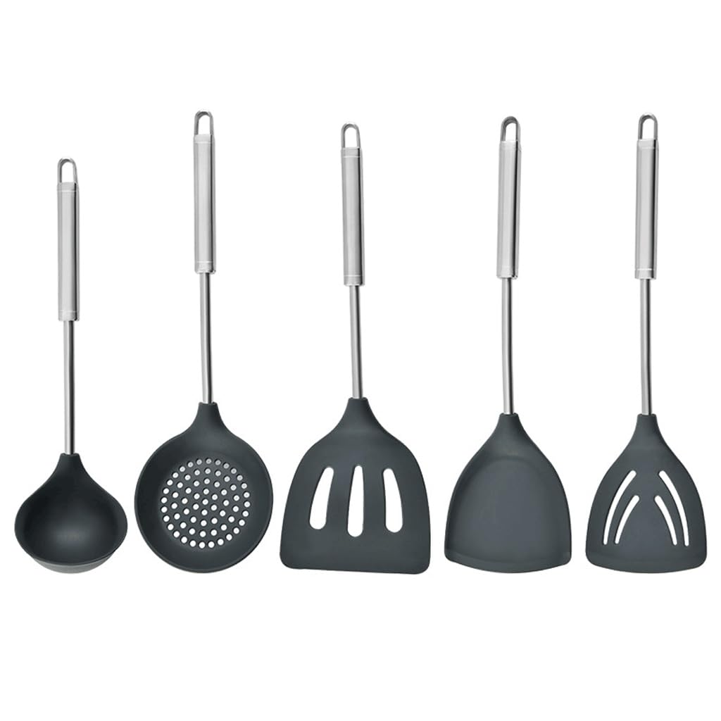 Silicone Shovels Soup Spoon Colander Frying Shovel Scraper Non-Stick Pan Special Kitchen Utensils Set