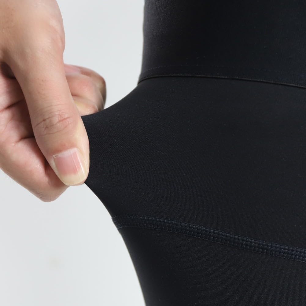 Jambières de cyclisme, manches thermiques antidérapantes pour homme de 50 à 95 kg, doublées de polaire, chaudes, à séchage rapide, pour l'automne et l'hiver