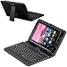 Produktbild Navitech Schwarz bycast Leder Stand mit deutschem QWERTZ Keyboard mit Micro USB für das Huawei MediaPad T2 10.0 Pro