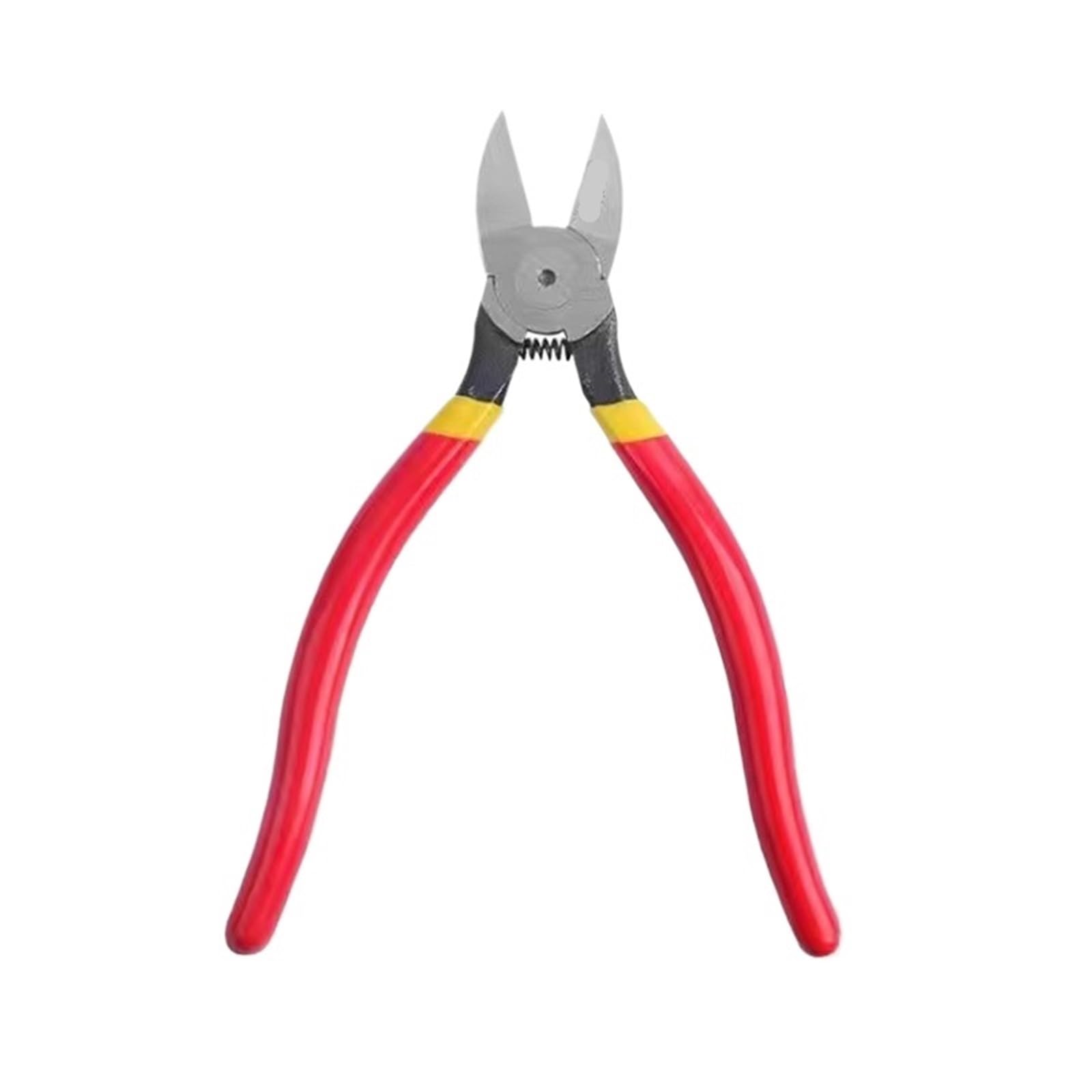 Szczypce ukośne 5/6/20.3 cm, wielofunkcyjne nożyce do kabli elektrycznych, obcinacze boczne, szczypce do spłukiwania, narzędzia ręczne (20 cm czerwone)