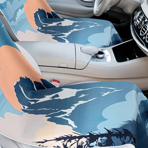 Image of 2 Pack Car Seat Towel Cover with Storage Bag, Yellowstone National Park
