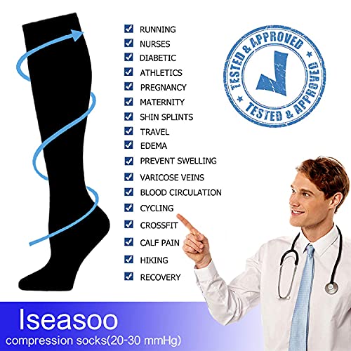 Image of Iseasoo Compression socks for women men