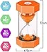 UrbAmerican 5 PCS Hourglass Kids Hourglass Timer Hourglass Set Colorful Sand Clock Kitchen Timer Time Management Includes 1 Minute, 3, 5, 10, and 30 Minutes, Different